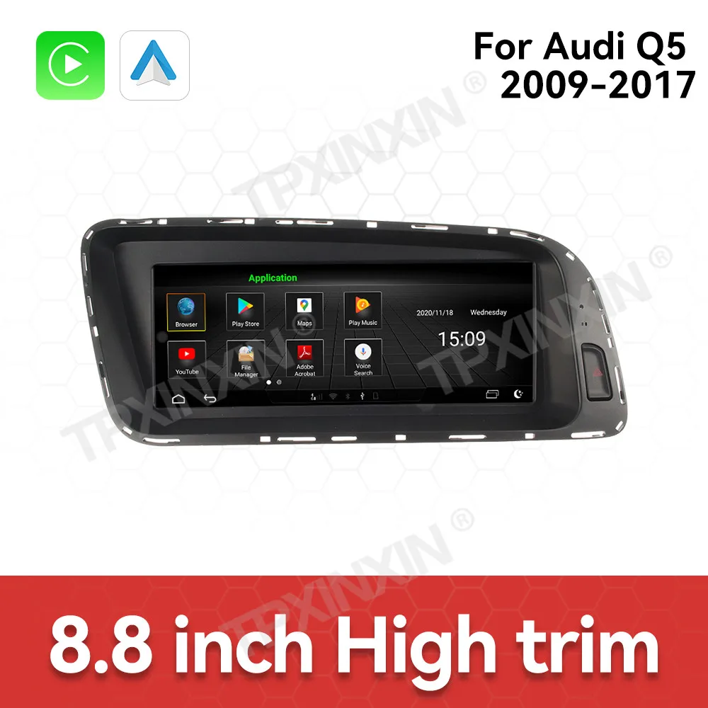 Wireless CarPlay Android Auto HiCar For Audi Q5 2009~2017 Upgrade The Original Car Linux System Mirror Link