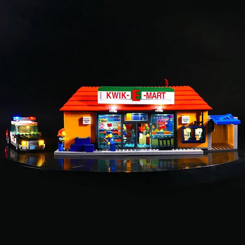 مجموعة إضاءة LED لهدايا LEGO 71016 المتوافقة مع 16004 Kwik-E-Mart DIY (لا تشمل مجموعات الطوب لبنات البناء) #2
