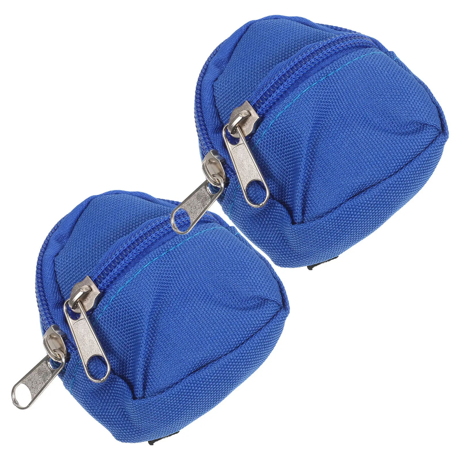 

2Pcs 1:6 Scale Miniature Backpack Props Cute Mini Zipper School Bags for Dollhouse Costume Backpack Accessories