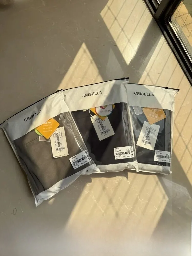 

High-End 2300 AUD Extra-Wool Thiened Warm Busin Casual Straight Leg Trousers Premium Spun Woolen Suiting Straight Pants