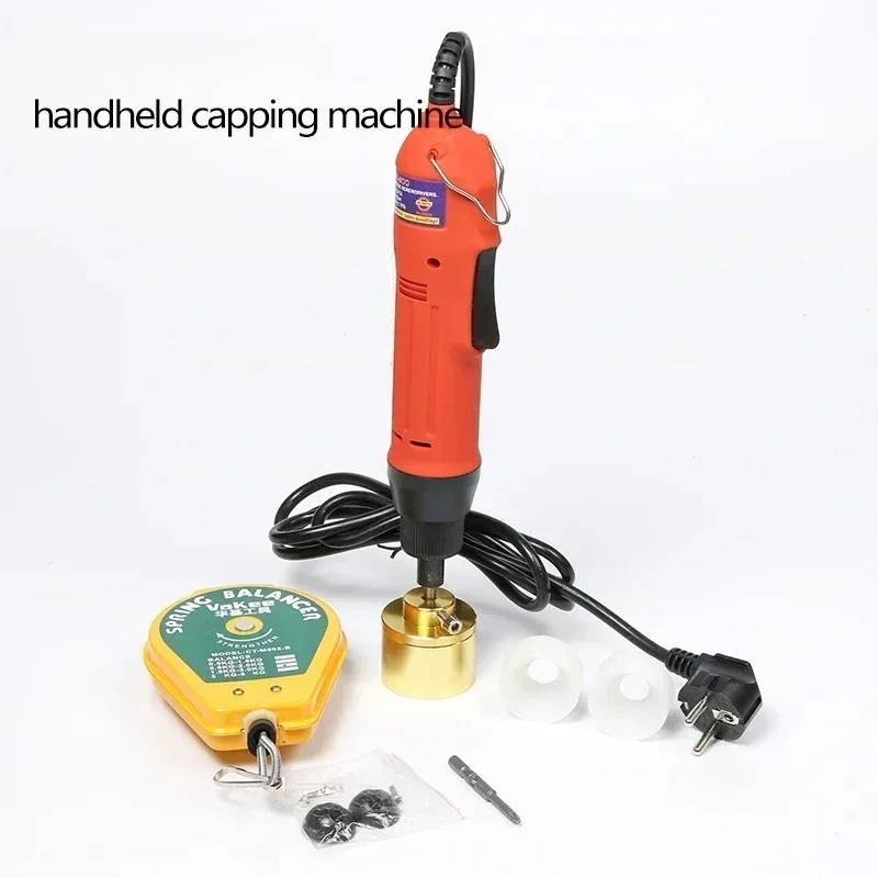 Small torque electric capping machine 80W capping machine ordinary non pull ring threaded cap 10-50mm sealer