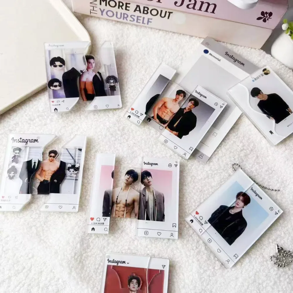 TV Zhu Yu Star Zhang Linghe Acrylic Pull-out Keychain Creative Peripheral Tab Card Exquisite Collection Gift Accessory Ornament