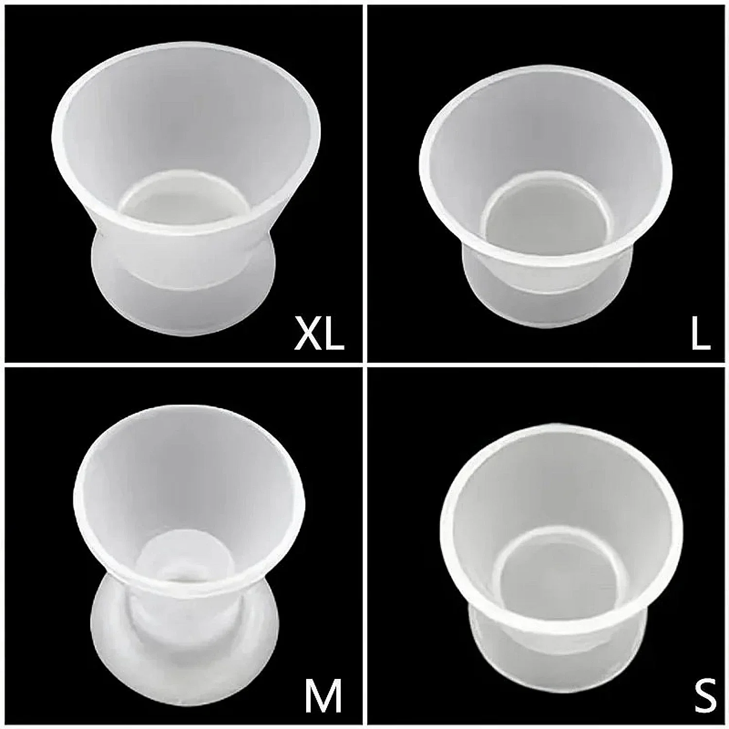 4pcs/bag Dental Silicone Cup Dentist Rubber Self Solidifying Mixing Bowls Dappen Dishes Teeth Whitening Dentistry Lab Tools