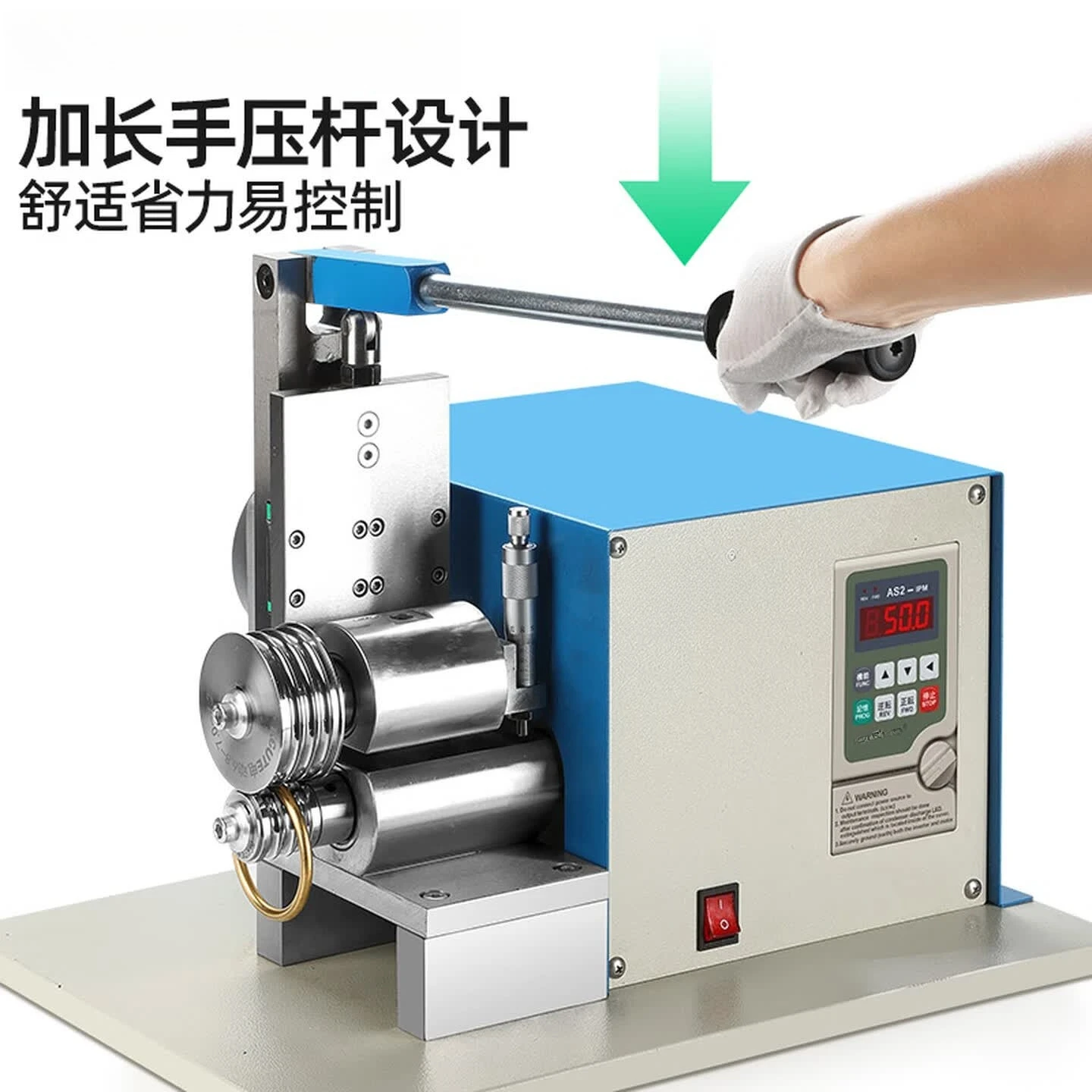 Multifunctional electric bracelet shaping machine, semi-automatic hand pressure, gold and silver jewelry processing equipment