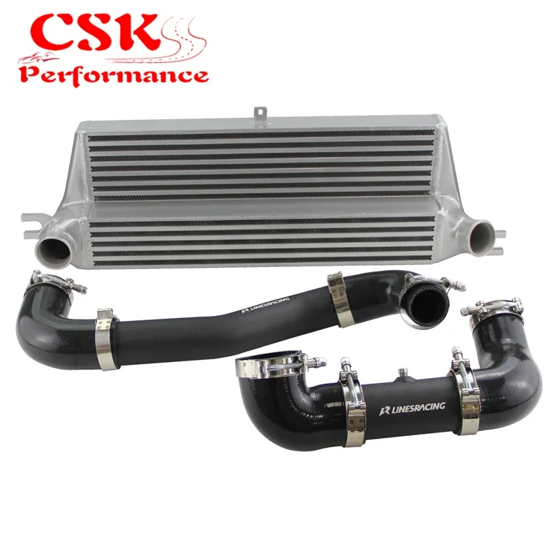 

Silver Aluminum Intercooler & Blacke Charge Pipes for Mini Cooper S Standard & JCW R55/56/57/58/59/60/61 1.6L Turbo