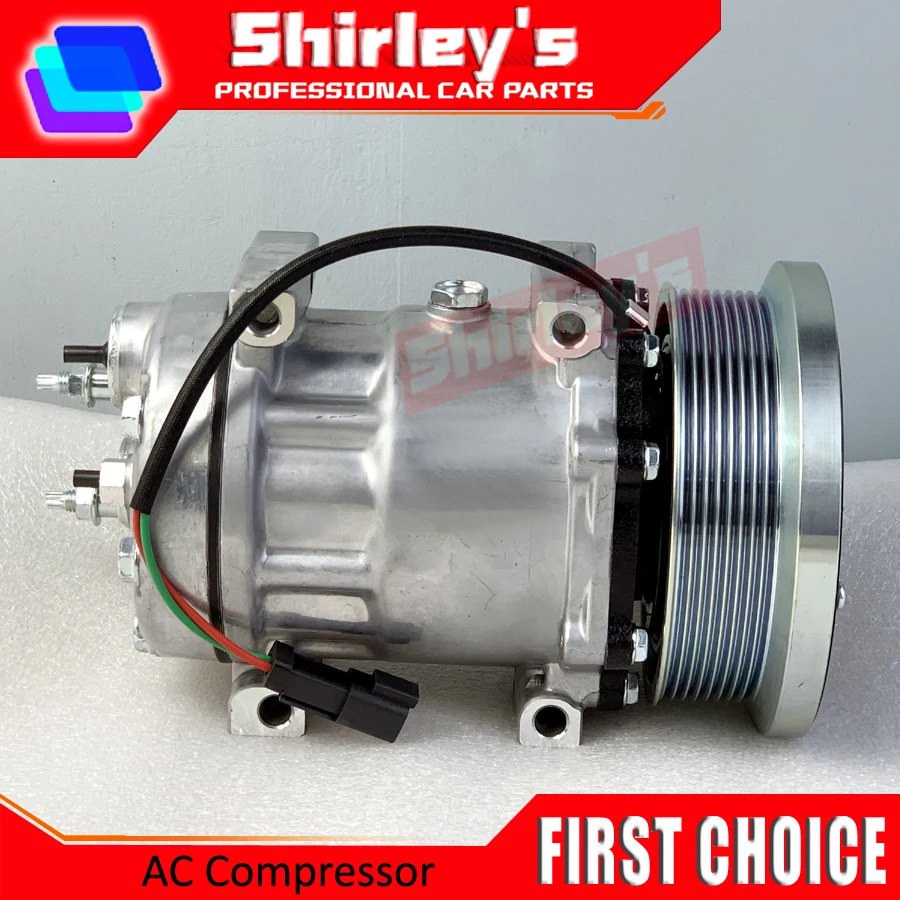 

Компрессор кондиционера SD7H15 для Caterpillar 70-1-0004 3201291 320-1291 54095 4095 4095U1 54095 4095 AA7H15AA 3389100 4720559 472-0559