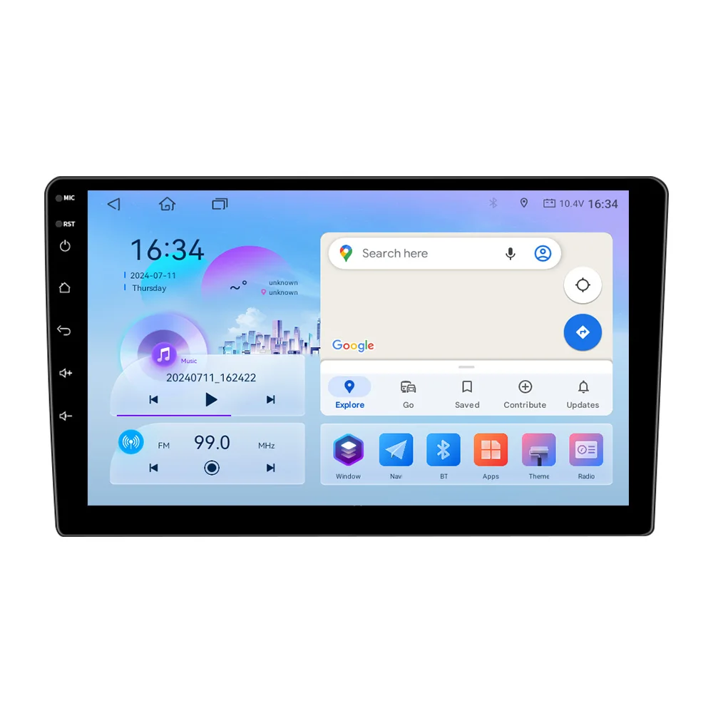 Hot Sale Universal 9/10inch TS10S 6+128GB Android Car Radio 2Din IPS Car Dvd Player Carplay Car Stereo Gps Navigation