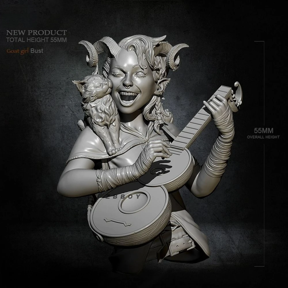 

55 м маленький эльф, бюст, солдат, белая модель, сборная модель, сделай сам, раскраска, миниатюрные самосборные поделки, подарки для мужчин и женщин