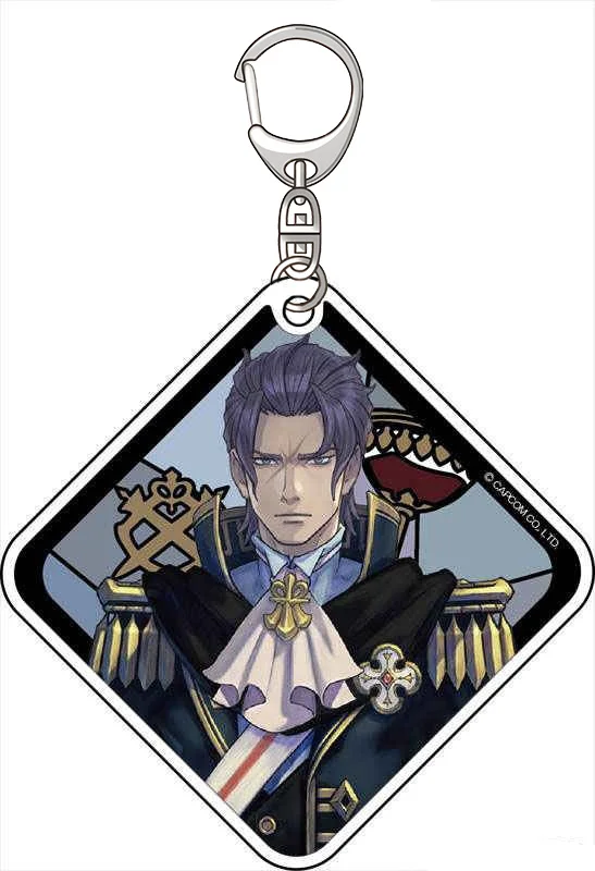 Anime The Great Ace Attorney Chronicles Figure Superstar HD Figurel Q Edition Acrylic  keychain Gift About 6cm