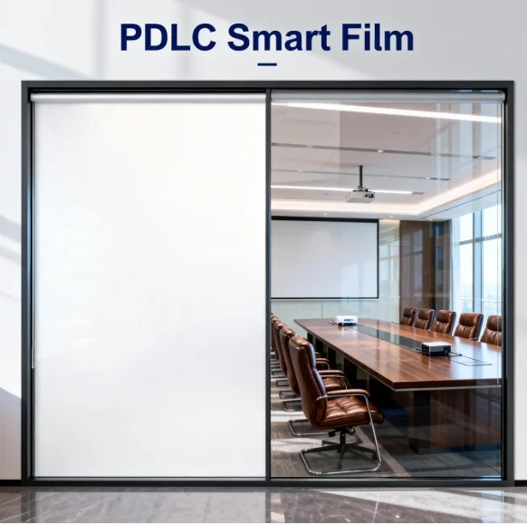 Switchable Building Privacy PDLC Smart Dimming Privacy Tint Film Base in Roll for House Glass Window Protective