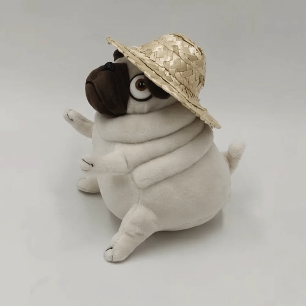 Cartoon Plush Toy Plush Pug Dog Octopus Dog Simulation Animal Model Fat Sand Sculpture Puppy