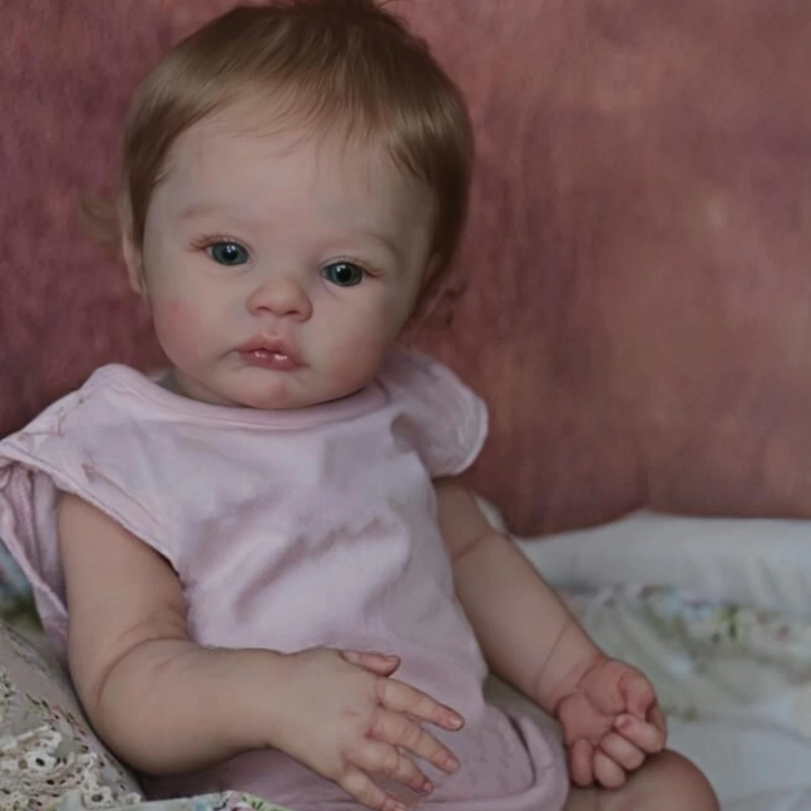 

18 "/45 см реалистичная кукла реборн для девочек, виниловая силиконовая 3D ручная роспись, подарок для новорожденных, подарок на день рождения, Рождественский подарок