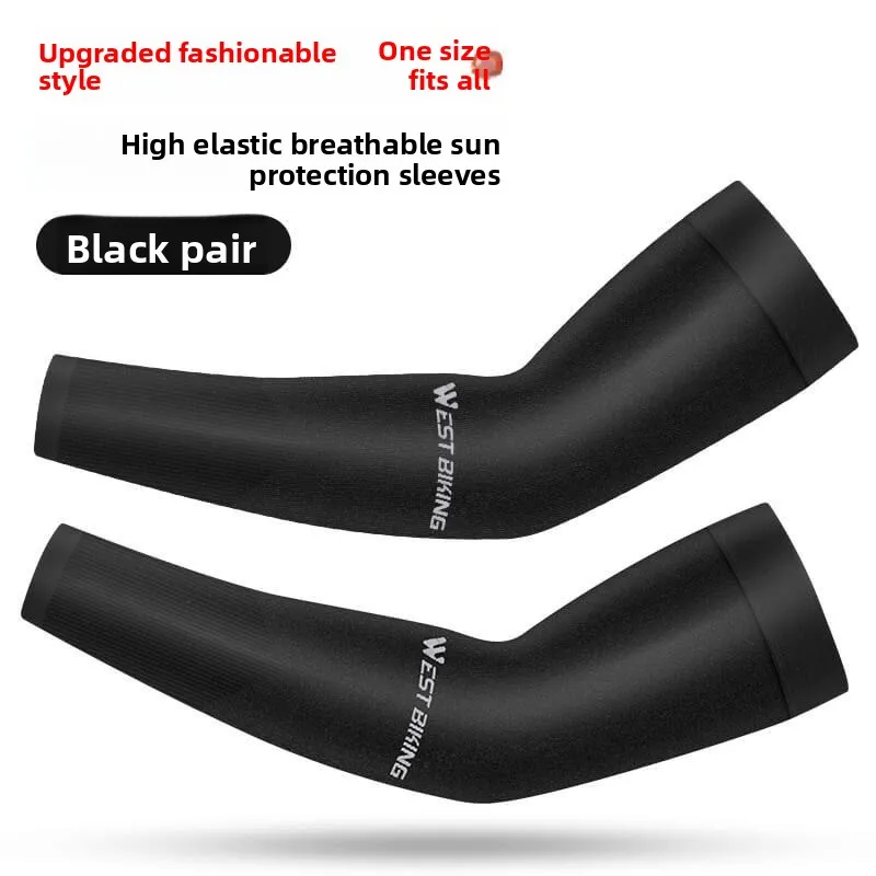 Ледяной шелк, солнцезащитный крем, велосипедные рукава, летнее вождение, уличные мужские и женские защитные рукава, велосипедное оборудование