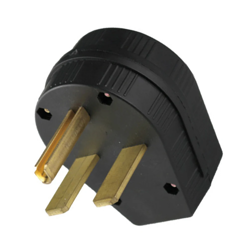 1pcs Black America 30A Nema L6-30P L6-30R US Tripolar Industry Plug 3Pin Power Electrical Wiring Connector Industry Power Socket