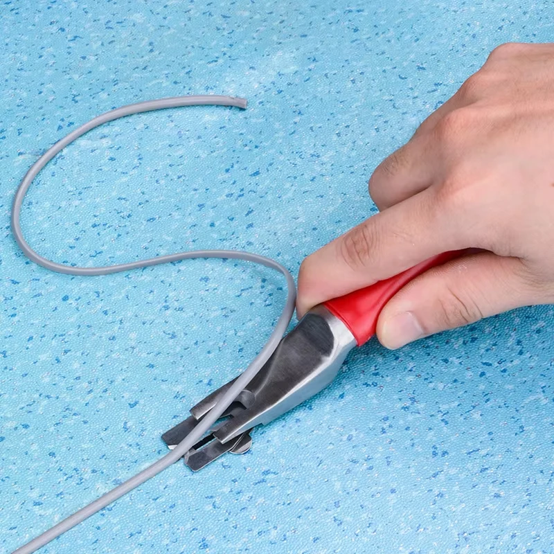 Nivelliermesser für PVC-Bodenbeläge, Leder, schnelle Kelle, selbstklebendes Schweißleitungswerkzeug mit Schweißstab für Nivellierkelle