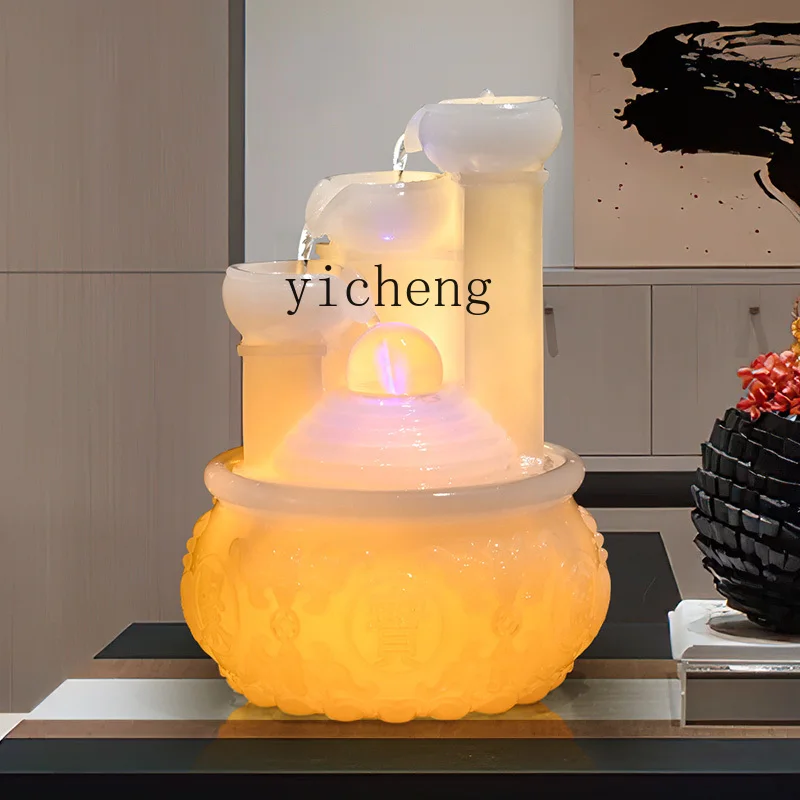 

TWR opening gift-giving water ornaments Hotel front desk decoration gold high-end decoration