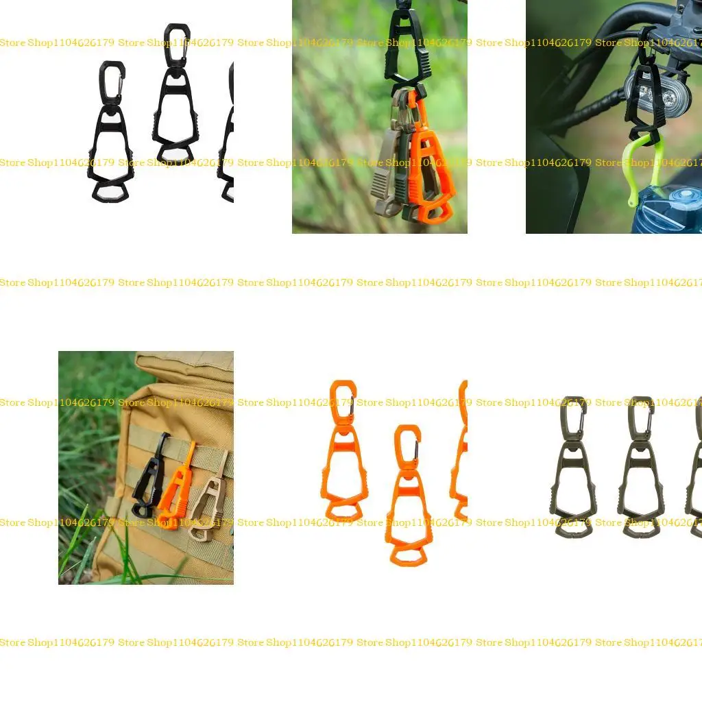 A1A2 3pieces Glove Clamp Catabiner Clip para bolsas herramientas Toallel gancho no lis para cinturón