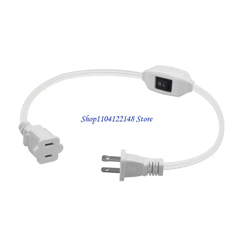 P9FA Extension Cord with Switch Polarized Indoor Lamp Cord with On/Off Switch Short Extension Cord 16AWG Replacement US Plug