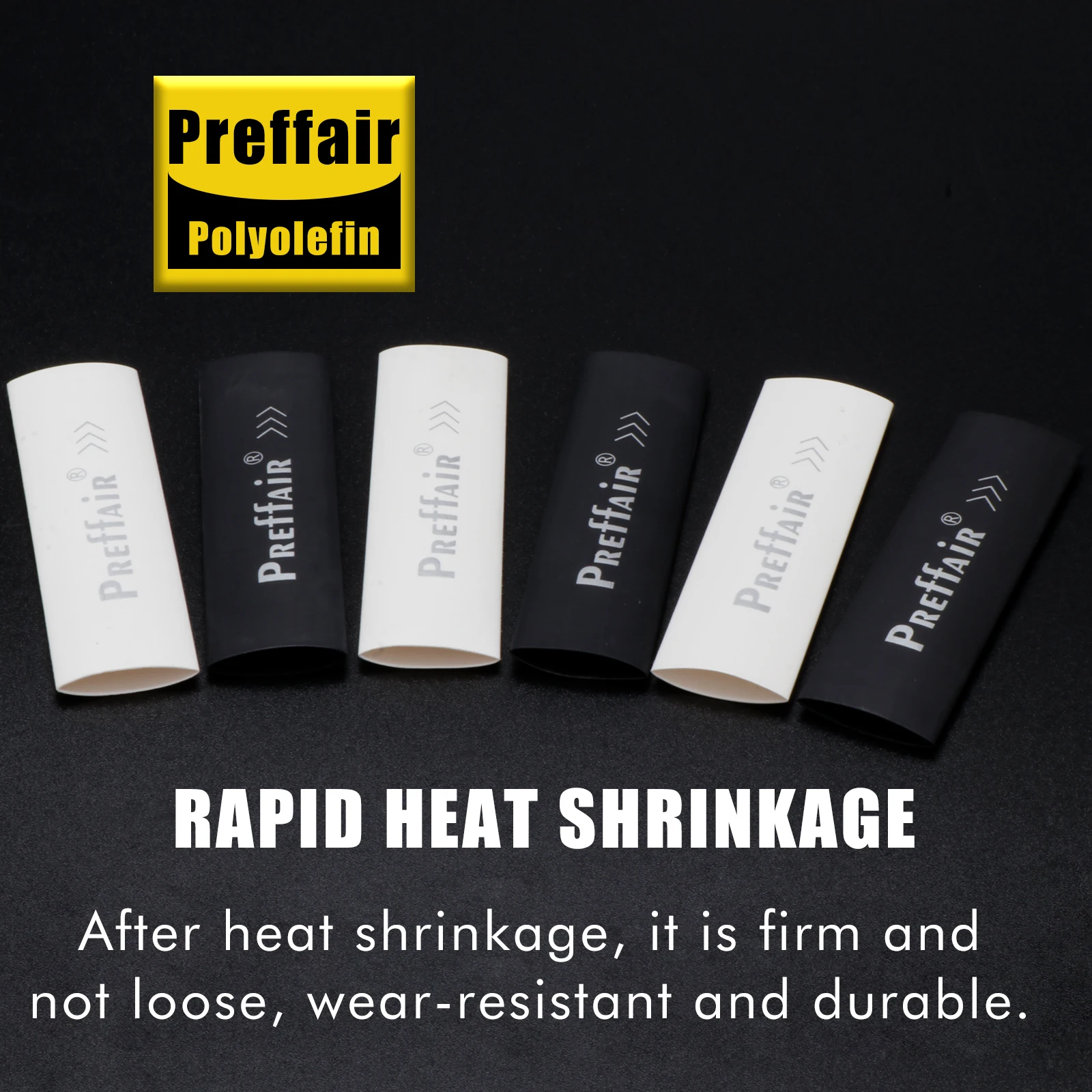 Preffair Heat Shrink Tube Handmade DIY Shrinkable Tube Connector Cable Protective Cover Audio DIY Audio Cable Speaker Wire Tube
