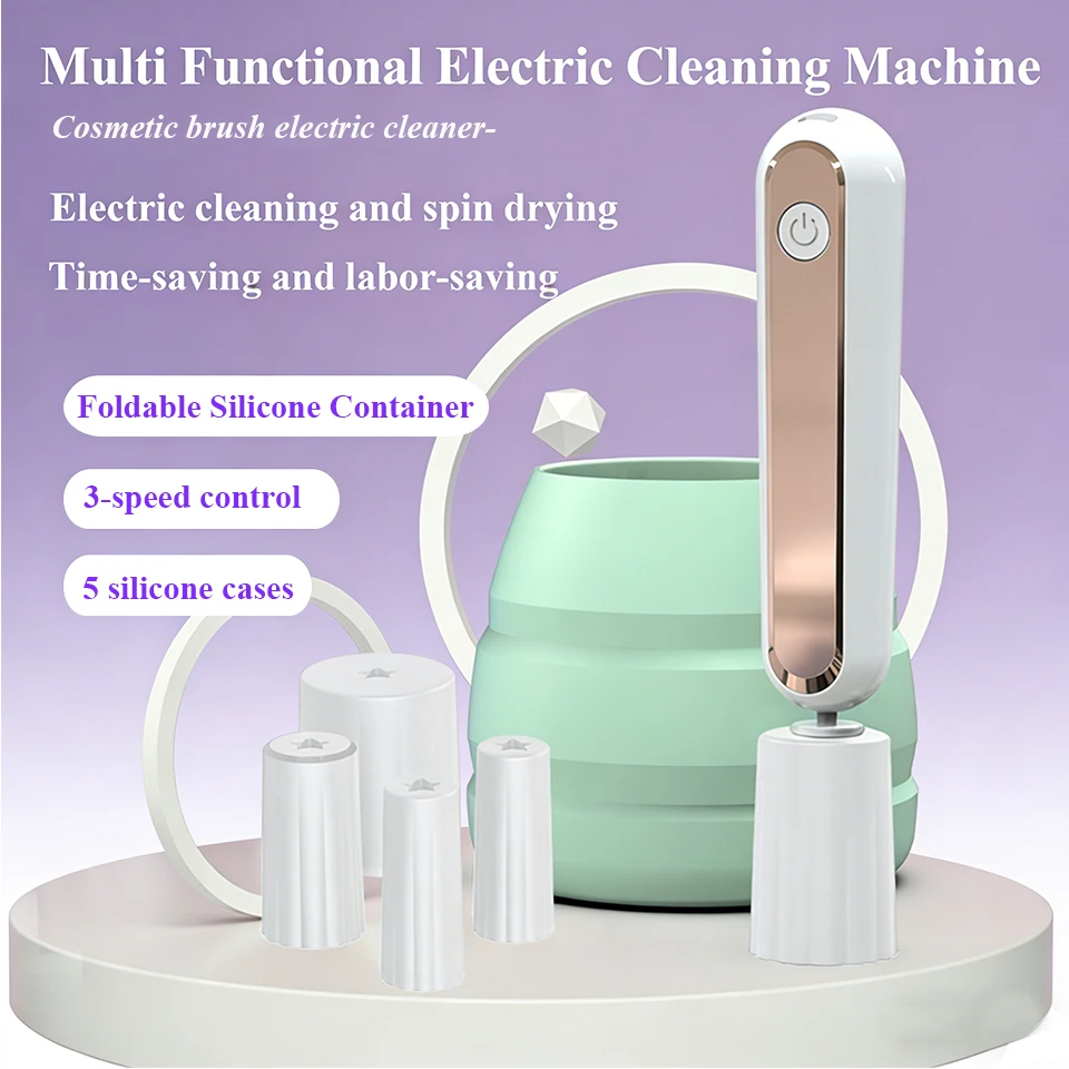 NEW Recharge Eyelash Glue Shaker Electric Makeup Brush Cleaner Machine Wake-Up Device Waterproof for Nail Liquid Shaking Machine