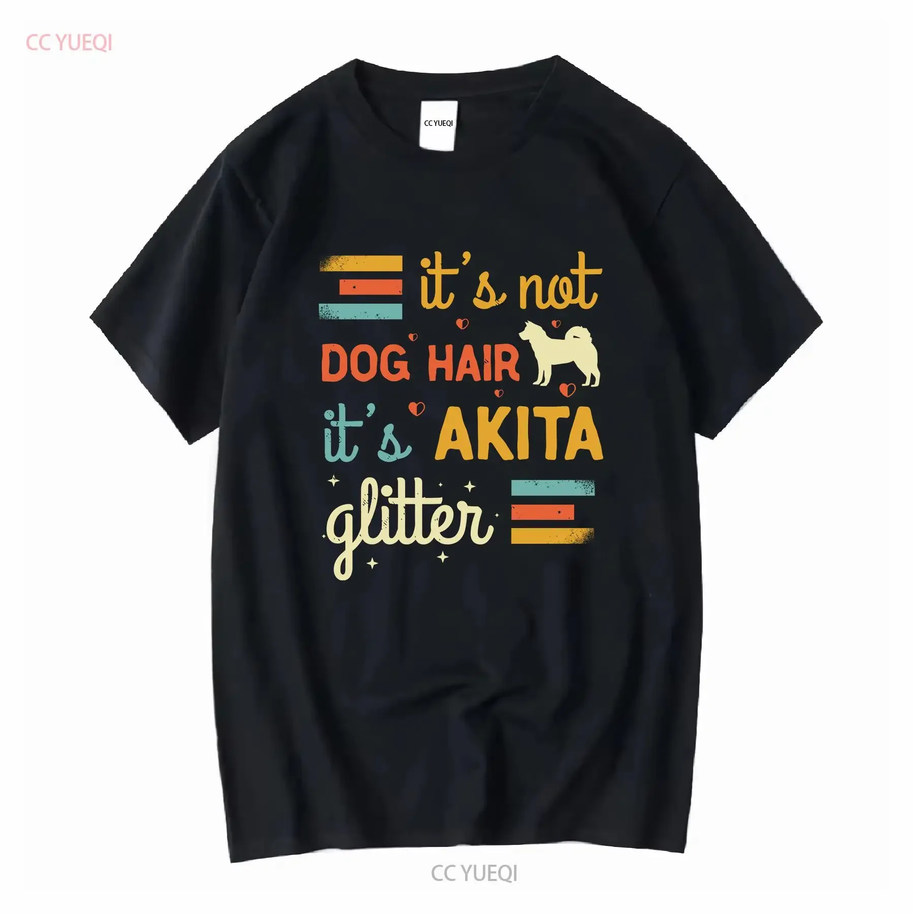 Niedliches T-Shirt für Hundeliebhaber mit Akita Inu-Motiv, japanische Hunde, Haustierbesitzer, lustige Sprüche, Vintage-Stil, gewaschen, weich, stilvoll, leicht designierte Kleidung