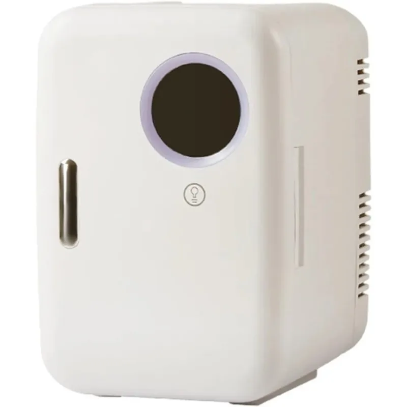 

Skincare Fridge With LED Light Mirror, 4L Makeup Mini Fridge For Bedroom, Car, Office & Dorm, Mini Refrigerator And Personal Bea