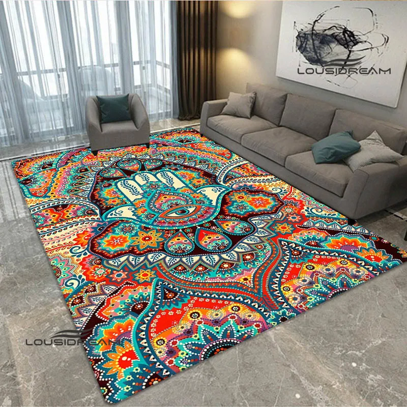 3D Hand of Fatima printed carpet Non -slip carpet bedroom decoration living room decoration washroom floor mat birthday gift