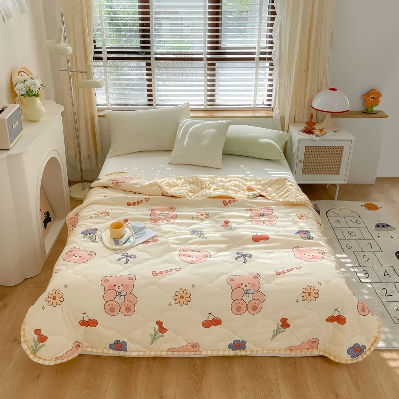 Yanyangtian Dekbed Zomer Quilt Slaapkamer Beddengoed Cover Dubbel Bed Quilt Dunne Watten Deken Honden Kennel Bed Mat Katten Quilt