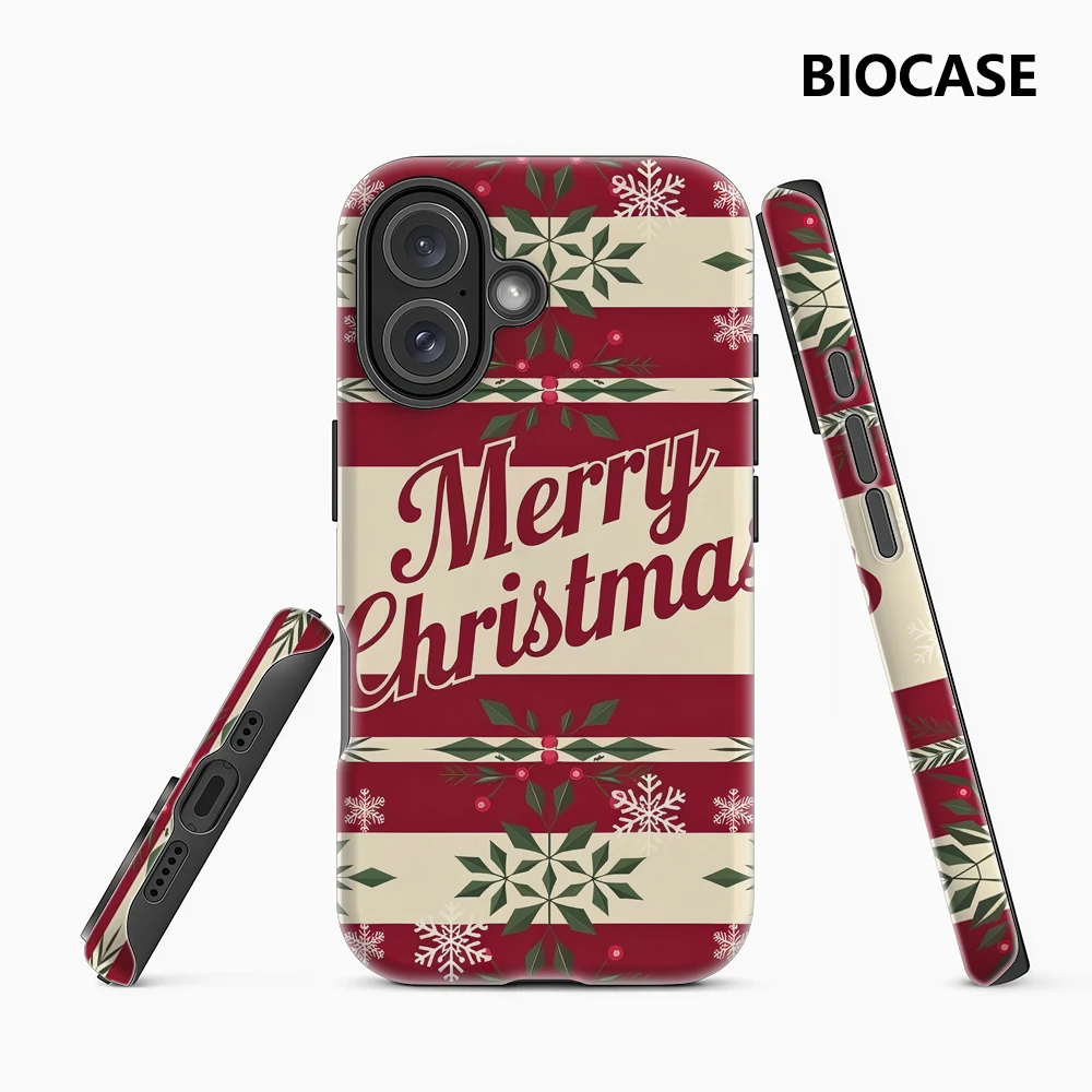 Weihnachtsgrußkarte IPhone 17 Must-Haves Handyhülle für IPhone 17 16 15 14 13 12 11 Pro Max Plus Doppelschichtige Rückseite