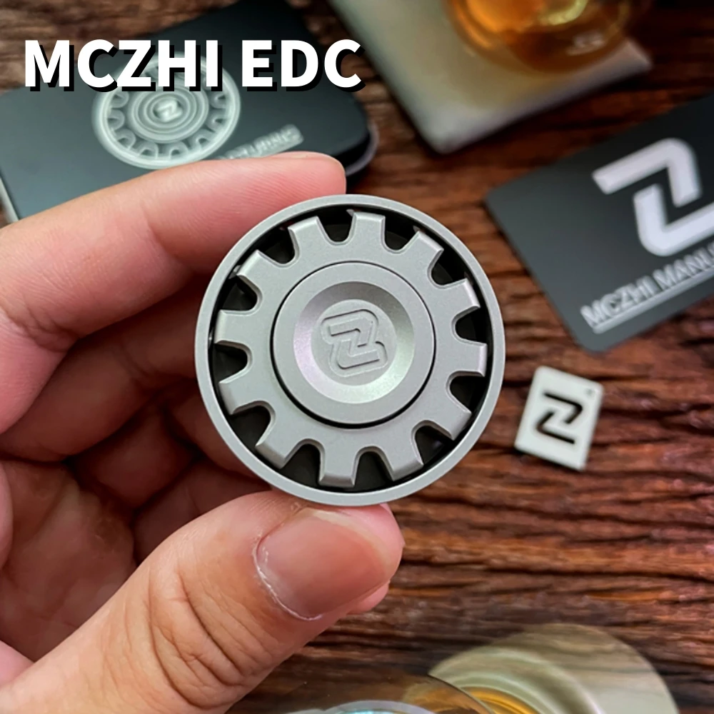 MCZHI EDC Stainless Steel Fidget Spinner Fidget Toys For Adults Gyro Office Desk Accessories Novelty Toy Anxiety Relief Gadgets