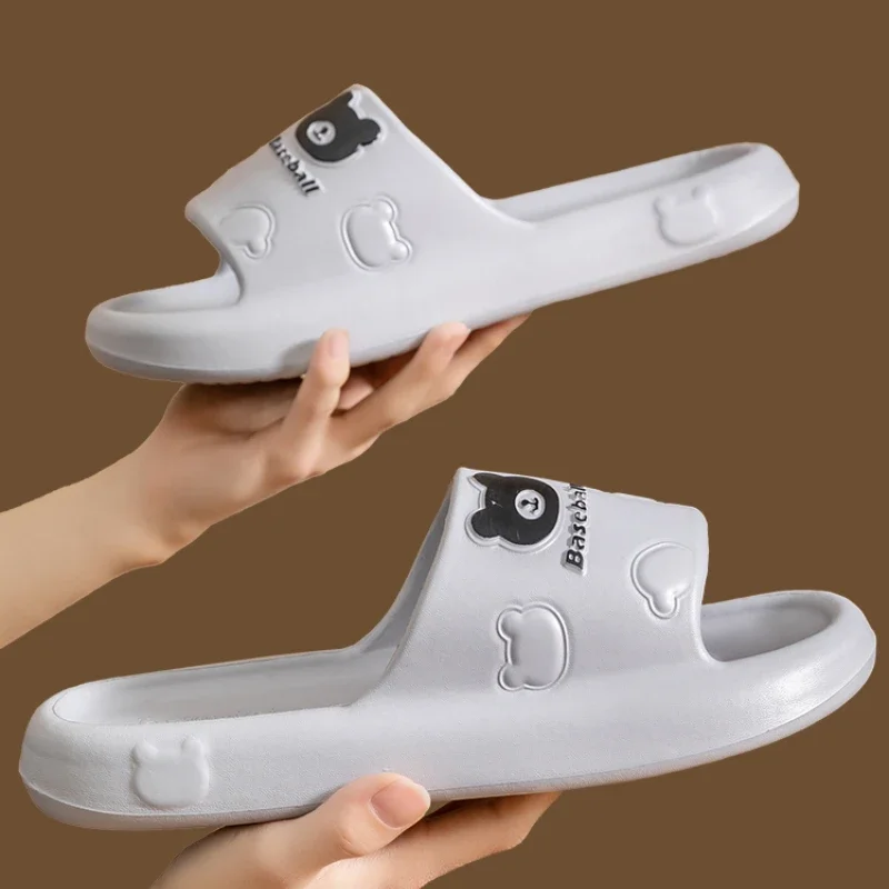 Female Soft Sole Home Slippers Summer Male Comfortable Slides Bathroom Non-slip Shoes Couple Indoor Sandal Pantoufle Femme