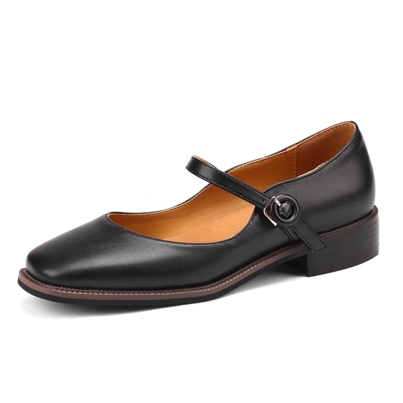 Casual Women's Low Heels Mary Jane Shoes Fashion Comfortable Straps Black Brown Walking Party Casual Women's Low Heels Mary Jane Shoes Fashion Comfortable Straps Black Brown Walking Party