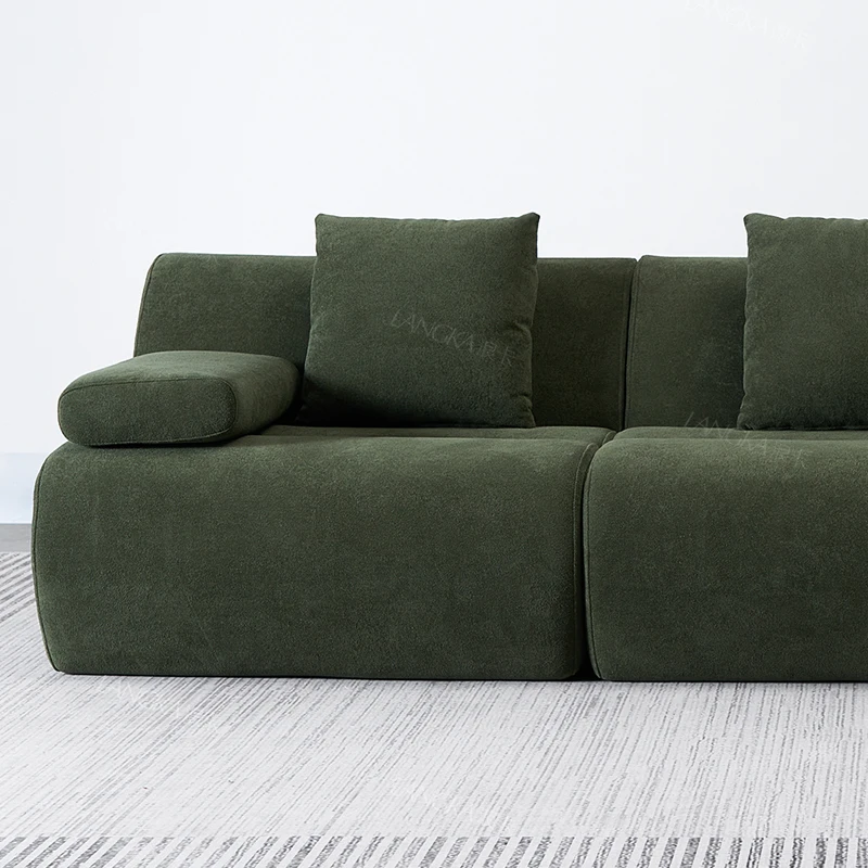 

Интернет-знаменитости, дизайнерский персидский бархатный бамбуковый тканевый секционный диван, нестандартная вакуумная компрессия, скандинавский для жизни