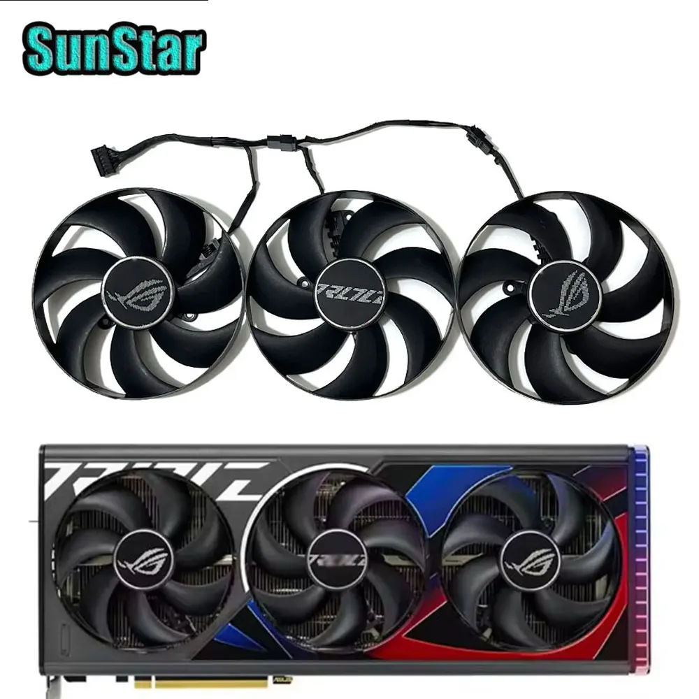 

ROG RTX 4080 RTX 4090 105MM 7PIN CF1015U12D GPU Cooling Fan For ASUS GeForce RTX4080 4090 ROG STRIX OC Graphics Card Cooler Fan