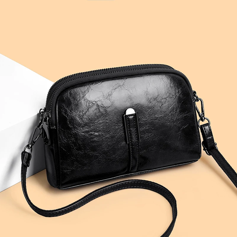 Cowhide Bag 2022 New Crossbody Bags For Women Women's Leather Soft Leather Zero Wallet Fashion Versatile Messenger Bags For