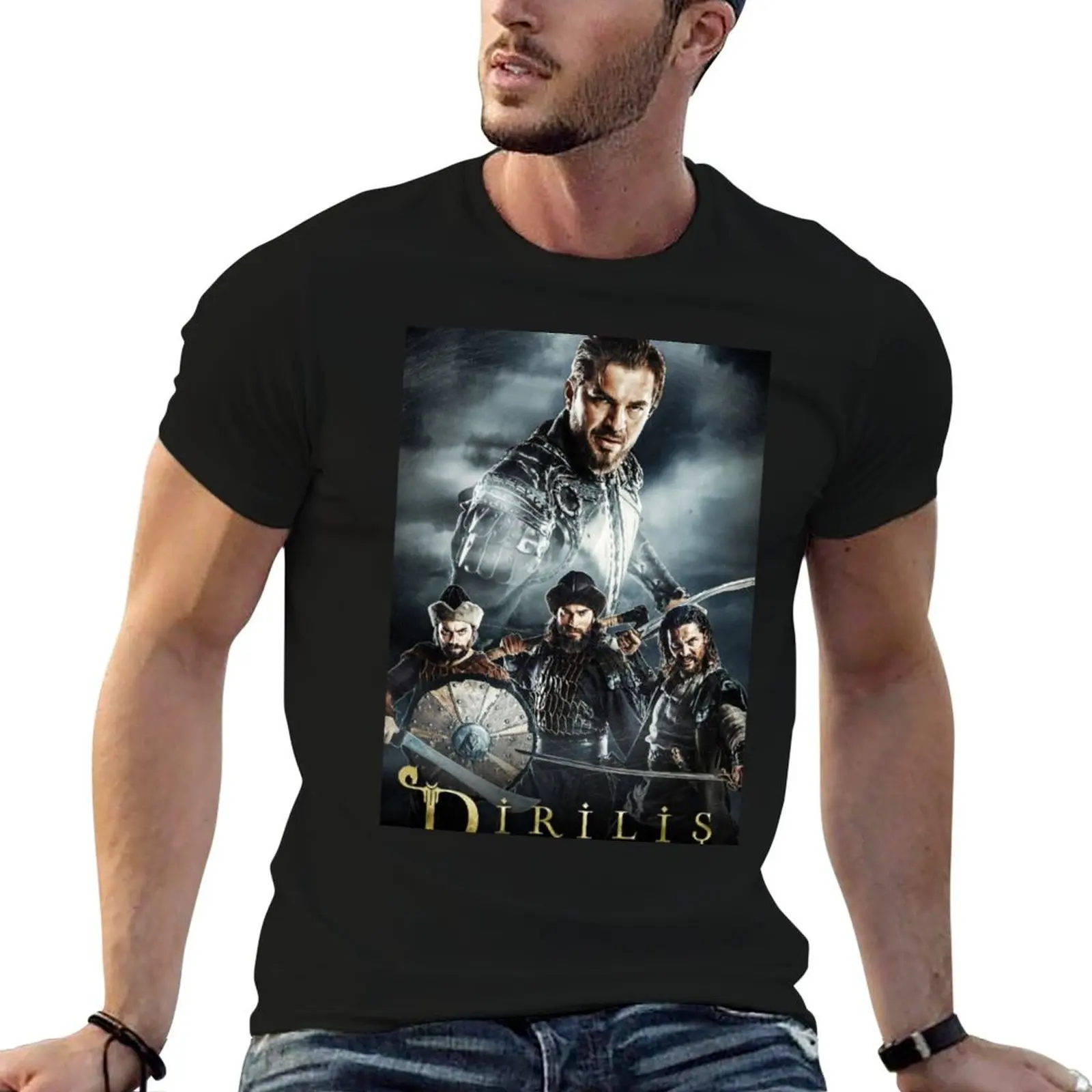 

ERTUGRUL BEY AND ALPS IYI T-Shirt t shirts for man slim fit man t shirt summer T-Shirt