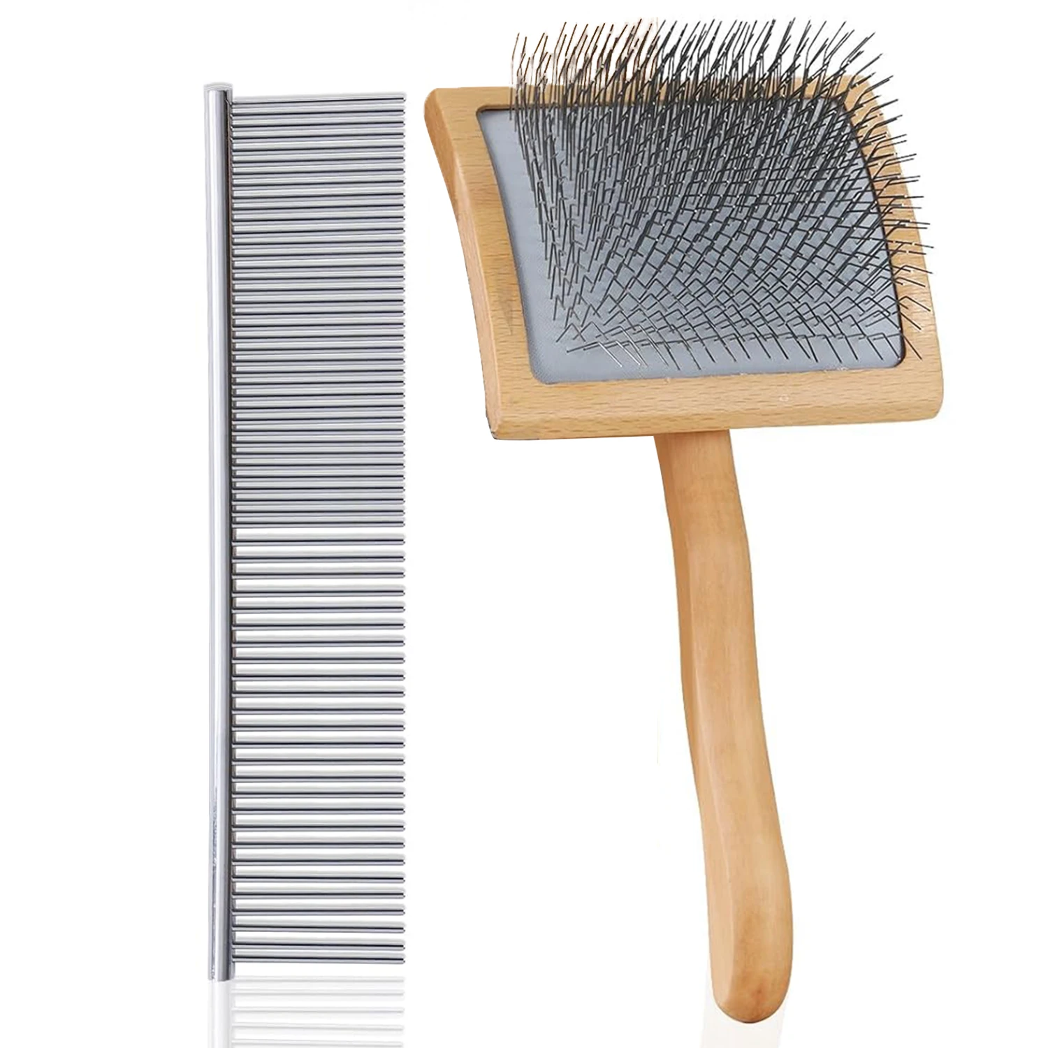 

Щетка-пуходерка для больших собак, щетка для каракулей для пуделей, золотых и лабрадуделей — для удаления спутывания, ковриков и пуха