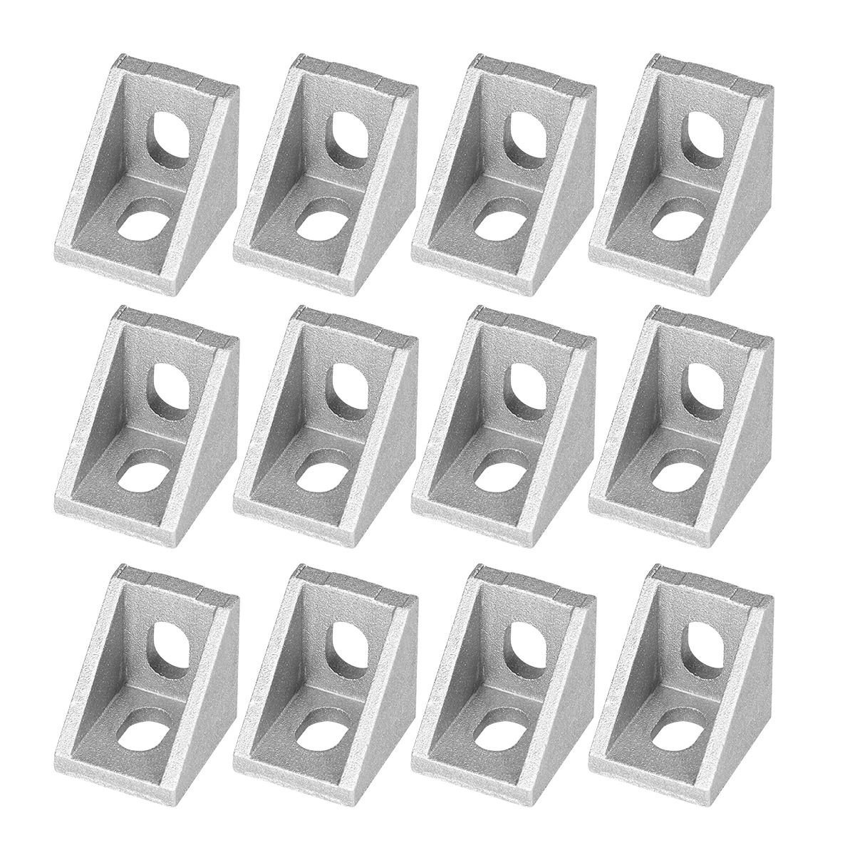 25 Stück 2,8 x 2,8 x 2 cm Aluminium-Extrusionshalterungen, robuste Eckteile für 3D-Drucker, Kossel-CNC-Fräser, Robotikprojekte