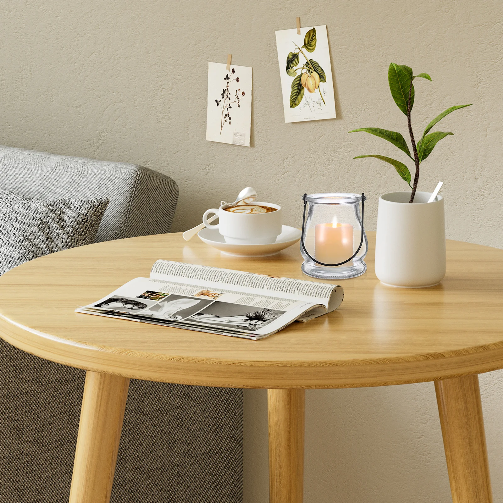 

4Pcs Multipurpose Glass Vase Holders Stylish Indoor Outdoor Decor for Flowers Plants Tealights Special Occasions