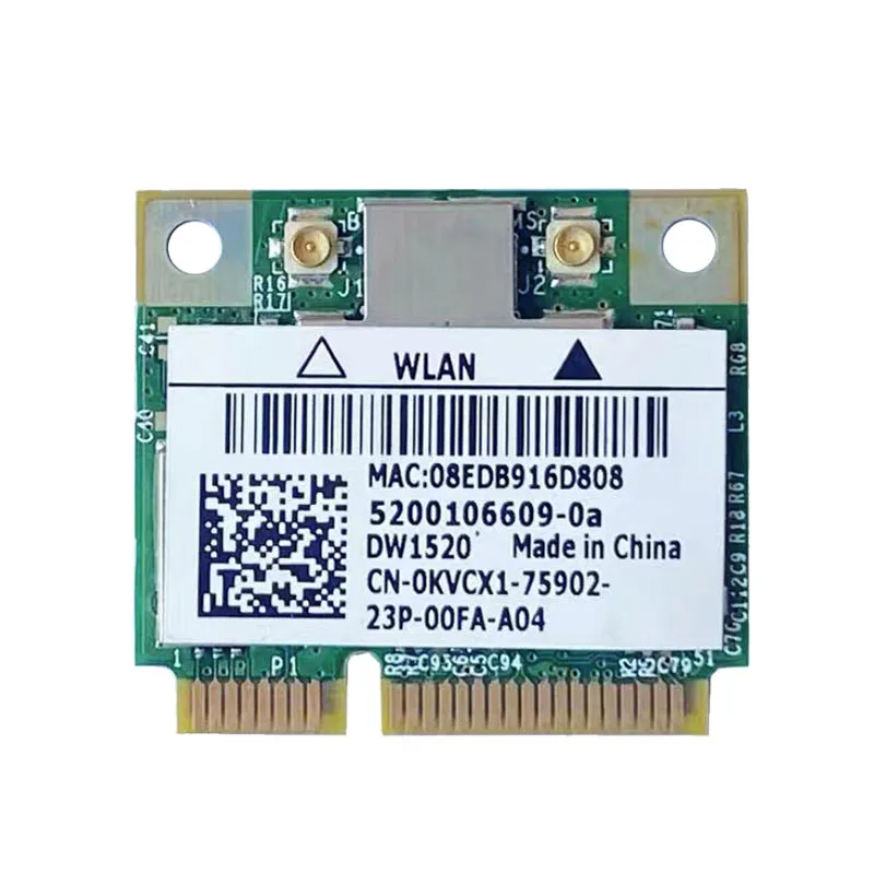 MINI PCI-E WIFI Thẻ DW1520 BCM4322 Không Dây AGN Broadcom BCM94322HM8 Lfor DELL