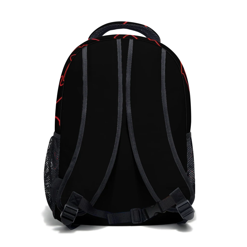 New Fashionable  1 MV - Race tracks patterns Backpack Bag Large Capacity Trendy Book Bag Multi-pockets Adjustable 17inch