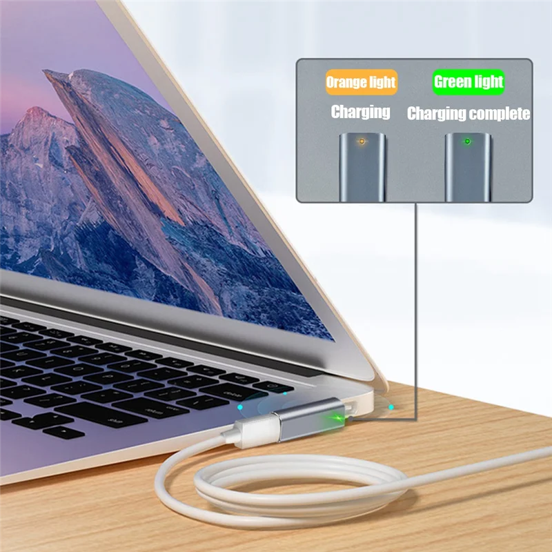 

-N07R Magnetic USB C Adapter Type C/DC5521 To Magsafe 2 Connector PD Quick Charge Adapter For Air/Pro