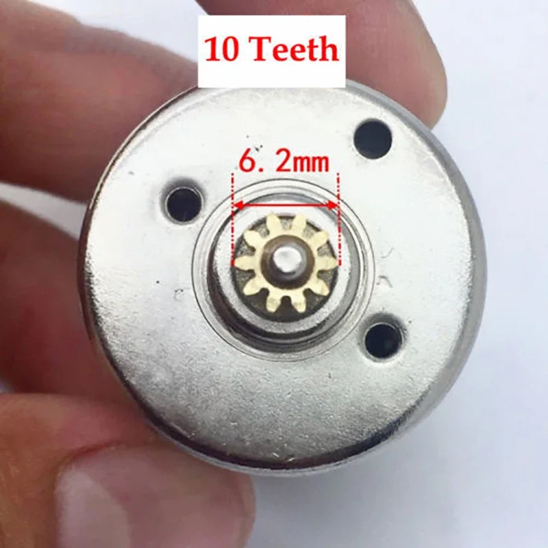 27mm Round OT-RK-365SA DC 12V 18V 24V 10000RPM Micro Mini Carbon Brush Motor w/ 10T Copper Gear DIY Toy Hobby Model