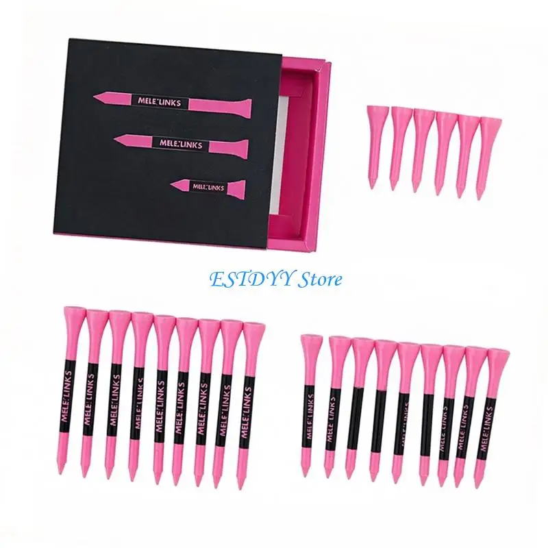 G6DE 24Pcs High Performances Golf Practice Tees Plastic Golf Tees Ball Holders