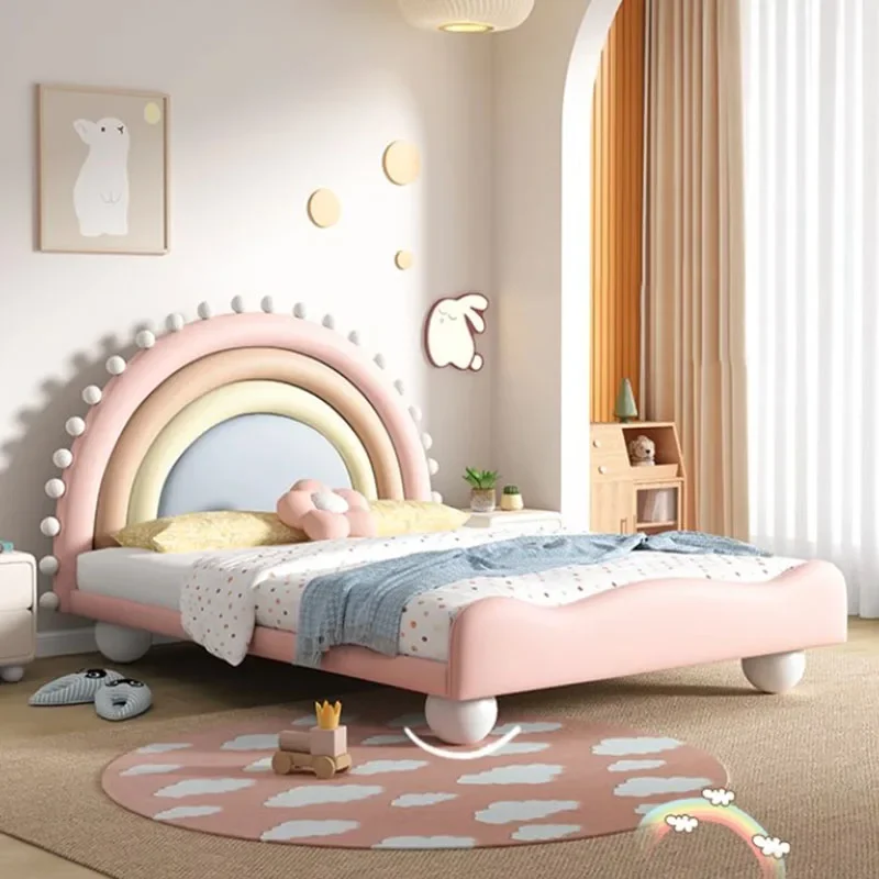 Girl Unique Modern Bed Bases Frames Kids Nordic Space Saving Children Bed Frame Luxury Princess Cama Matrimonial Room Furniture