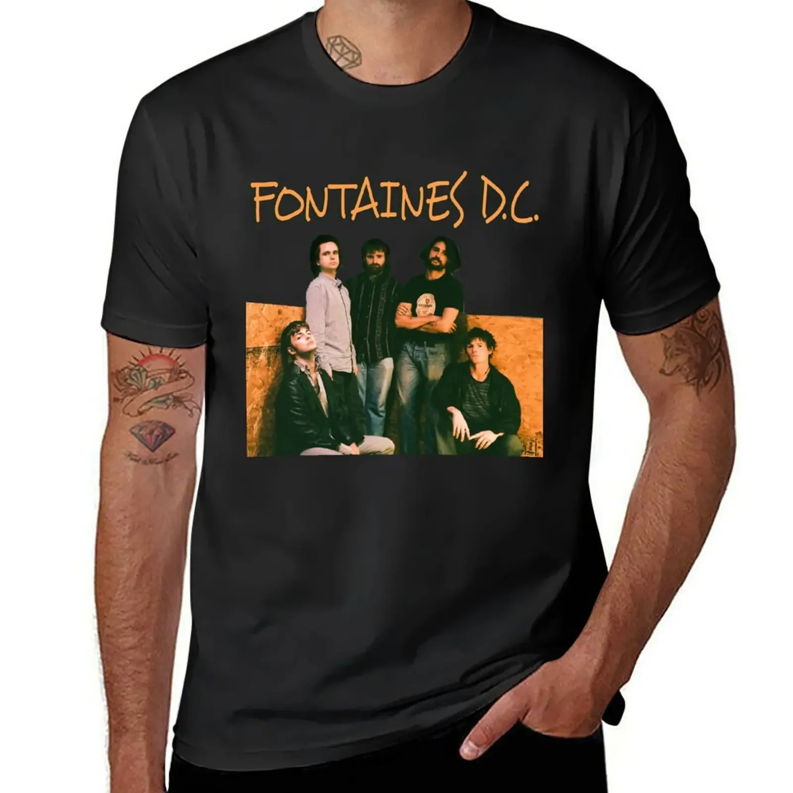 Fontaines Dc T-Shirt quick-drying cute tops vintage clothes plain white t shirts men