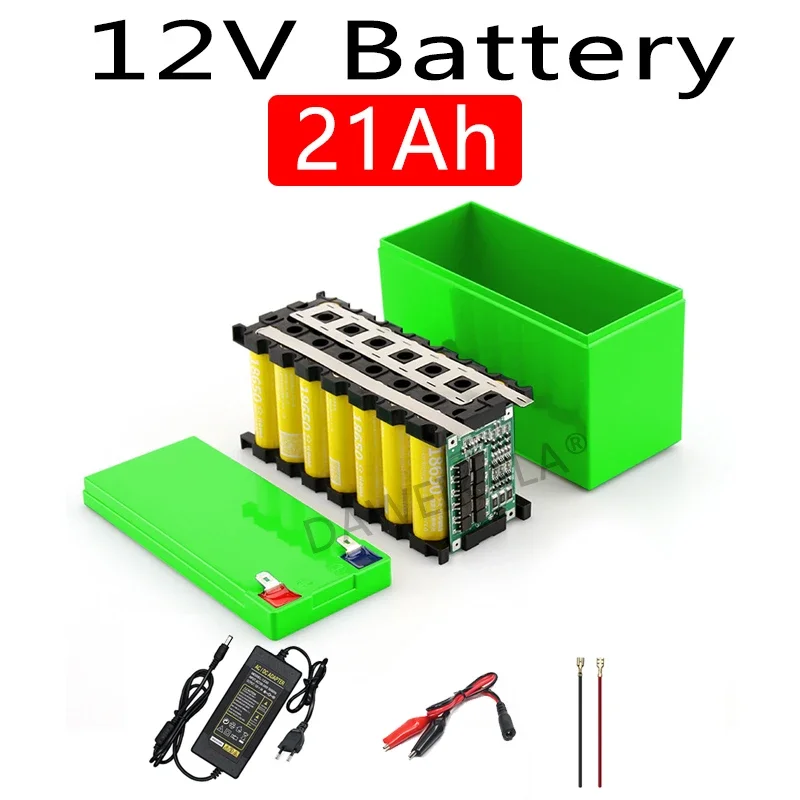 Batterie au lithium aste pour véhicule électrique à énergie solaire, chargeur 3S7P, 18650 V, 3A, 12V, 21Ah, 12.6