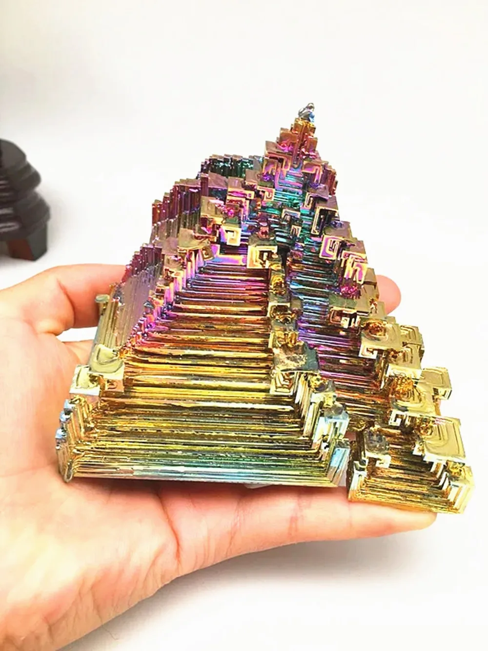 Very large!!!!!!!!400-460g Rainbow Bismuth Quartz-Selenite Meditation Chakra Reiki Healing Crystal