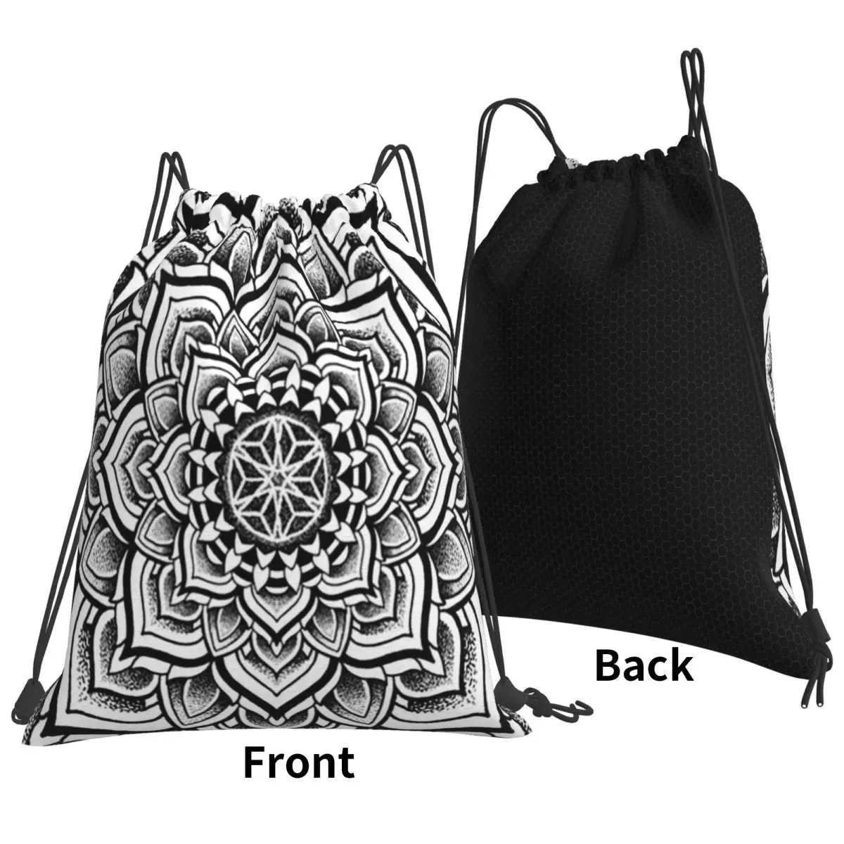 Portal Mandala Backpacks Multi-function Portable Drawstring Bundle Pocket Sports Bag Book Bags For Travel Students