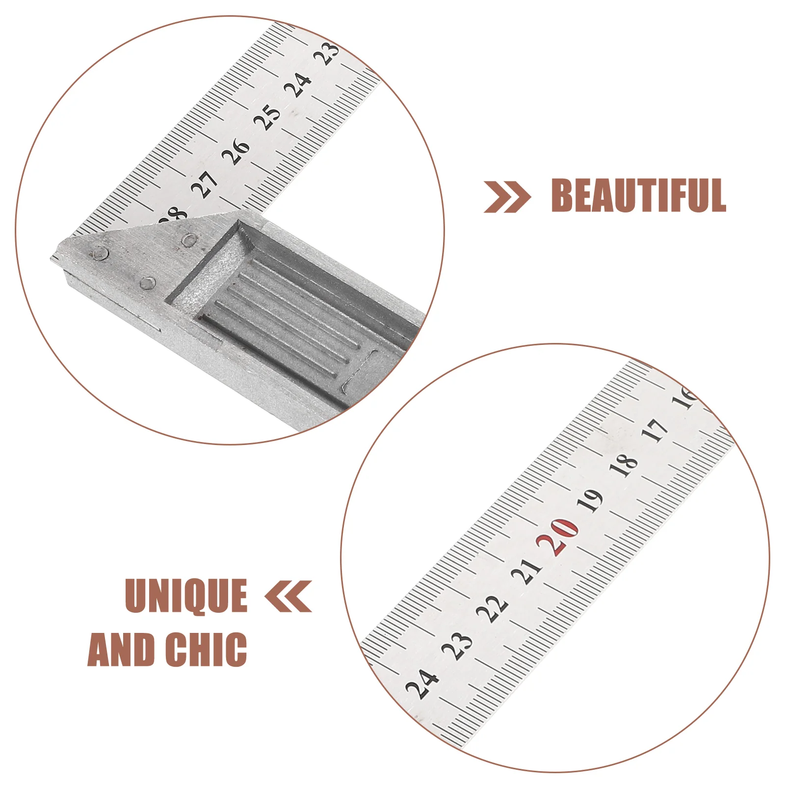 Square Carpentry Marking Ruler Metal Woodworking Small Framing Machinist Tools Stainless Steel